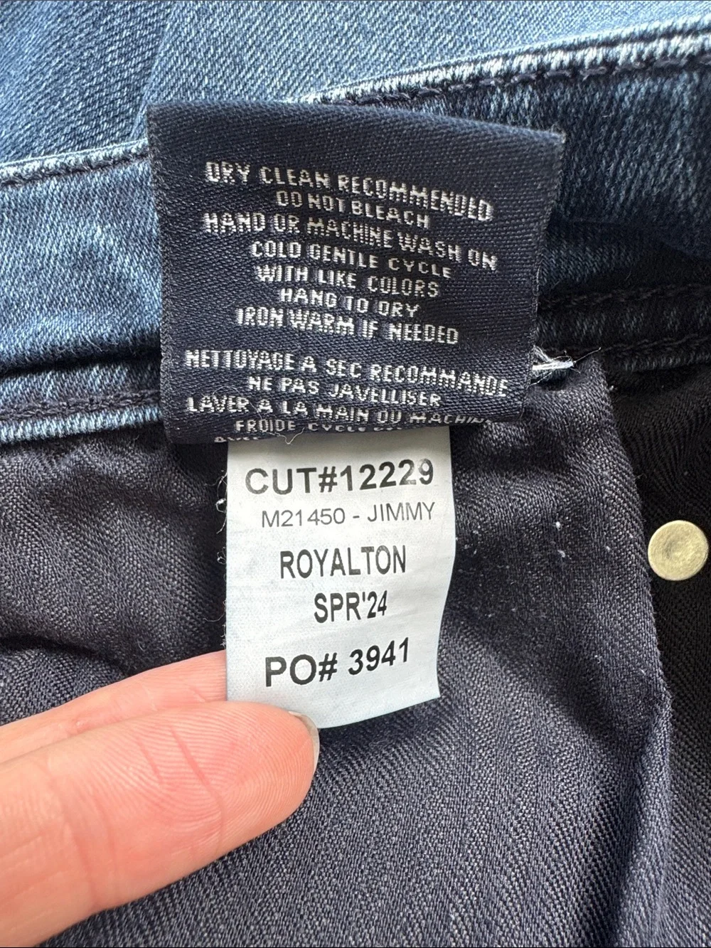 Fidelity Denim Jimmy Royalton dark wash cotton stretch slim fit jeans size 34